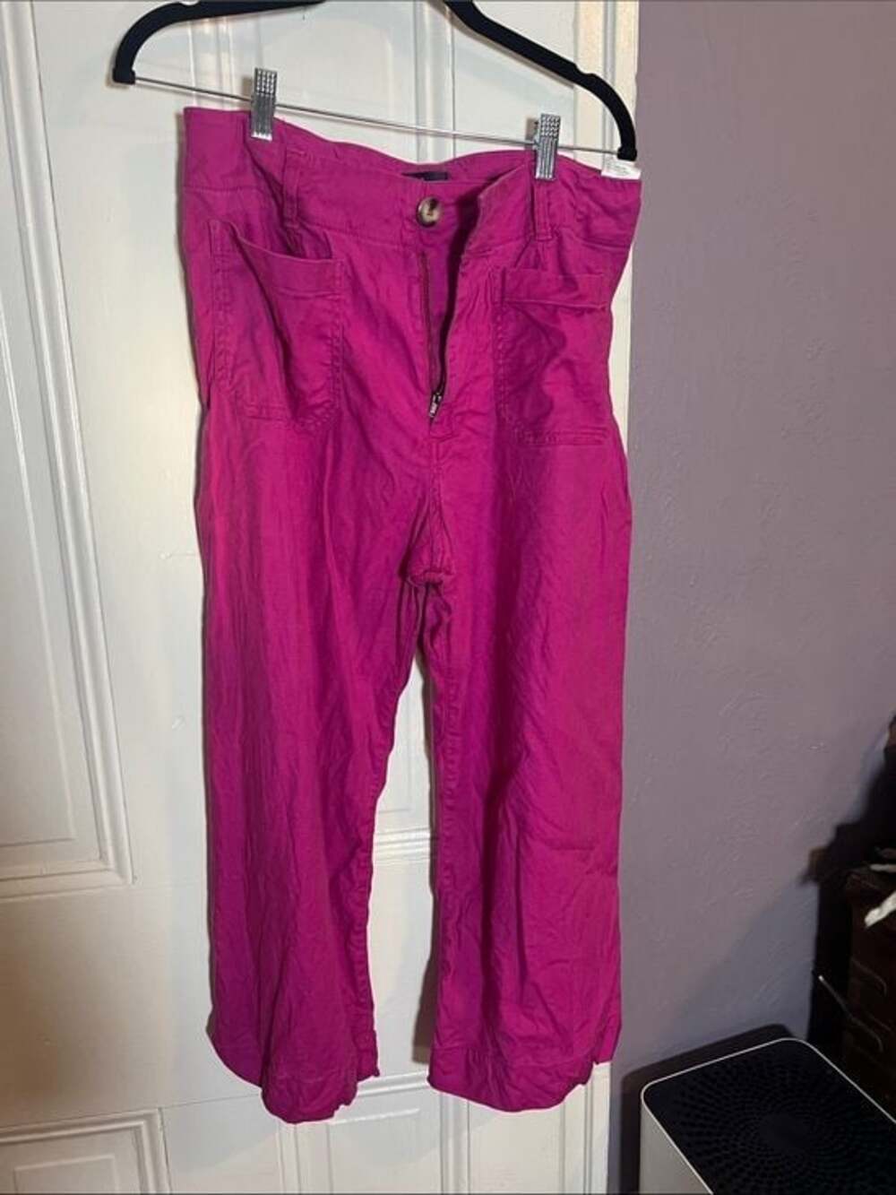 Maeve Hot Pink colette High-Rise Pants